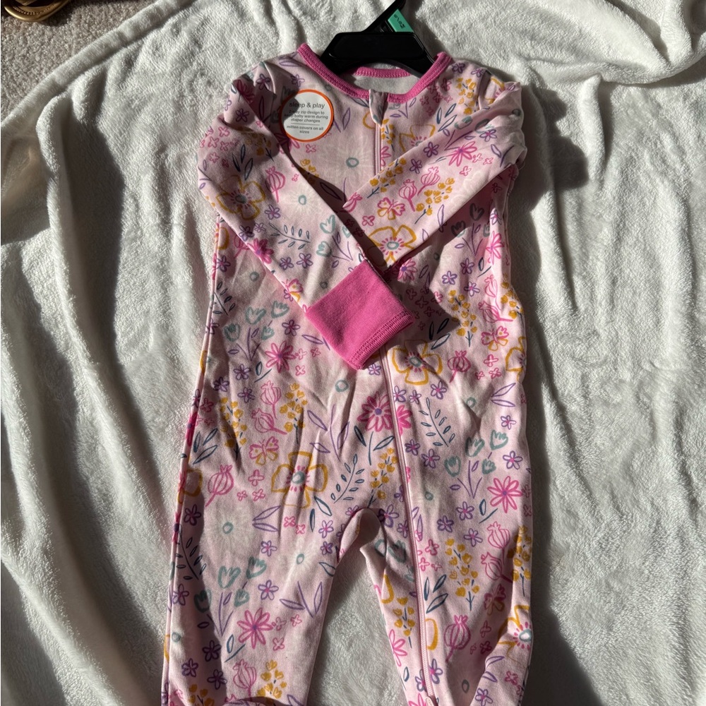 Carter's Floral Pink Baby Onesie